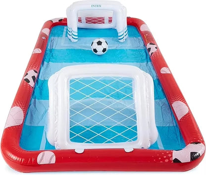 Popular PVC Inflatable Outdoor Playground with Soccer Base Ball Volleyball Floating Pool Bar for Children Bulk Swimming Pool