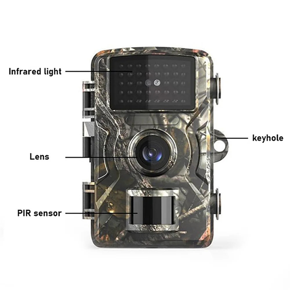 DH1 Wildlife Trail Camera Night Vision  Animal Trap Camera 1080P IR Trail Hunting Camera With Wide-angle Lens IP66 Waterproof