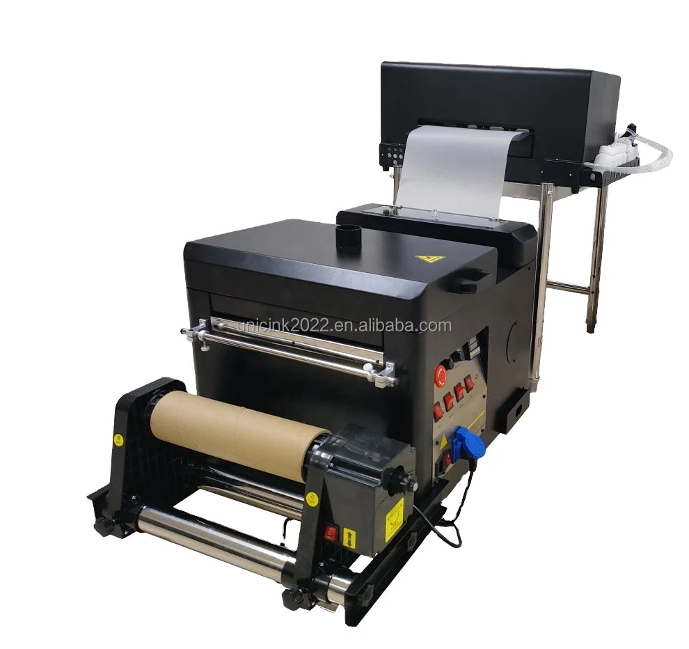 New Arrival A3 Black DTF Powder Shaker Machine with Roller Wrapper & Heater for T-Shirt Textile Printing