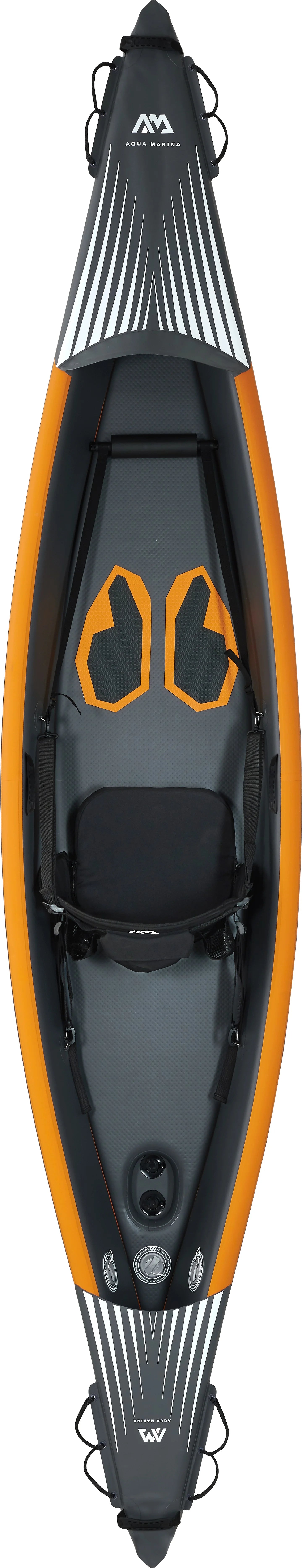 TOMAHAWK Inflatable Kayak Boat PVC Dinghy Raft with Paddle Pump Seat Pressure Gauge Drop Stitch Material for Drifting Outdoors