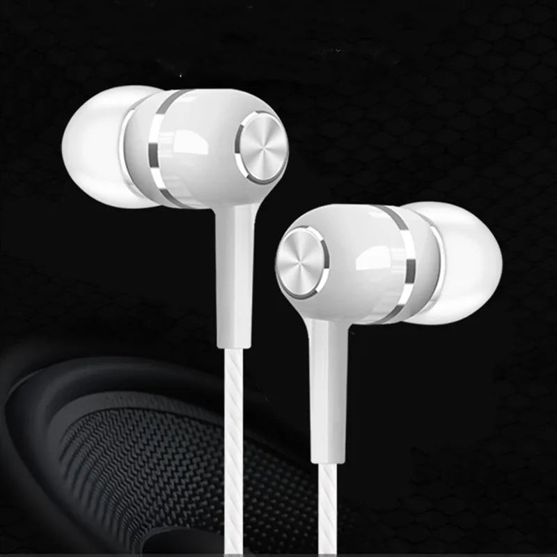 2024 New 3.5mm Wired In-earSuper Bass Crack Colorful Headset Earbud with Microphone Hands Free Sport Earphone For Android iPhone