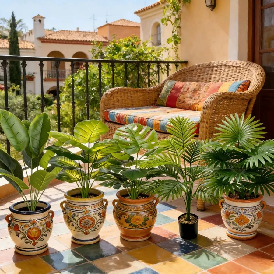 1pc Large Artificial Palm Tree - UV Resistant, Suitable for Indoor/Outdoor Decor, Home, Hotel, Garden, Office, Wedding