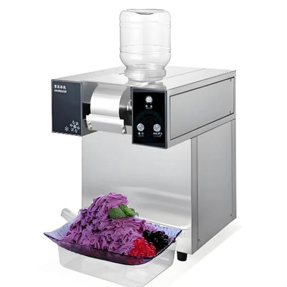 Ice Crushers Shavers Snowflake Electric Ice Machine-Eco-Friendly Low Power Consumption Stainless Steel Portable High Outdoor