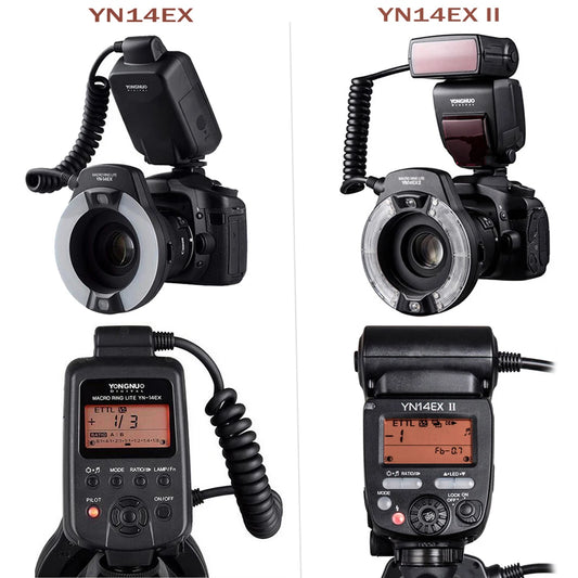 Yongnuo YN14EX II TTL Macro Ring Flash Speedlite Led Light  for Canon Sony Camera Oral Cavity Teeth Ornaments Close-up Shooting