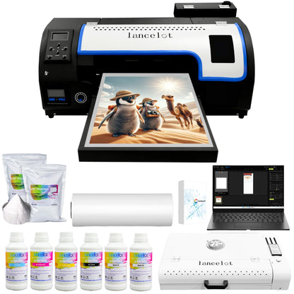 XP600 DTF Printer Large Format Direct to Film Printing Machine with Oven Laptop Ink Film and Powder for Custom Small Business