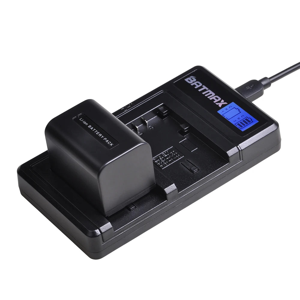 2500mAh NP-FV70 NP FV70 Battery + LCD Dual USB Charger for Sony NP-FV70 NP-FV90 NP-FV100 FV120 HDR-SR68 DCR-SX85 DCR-S