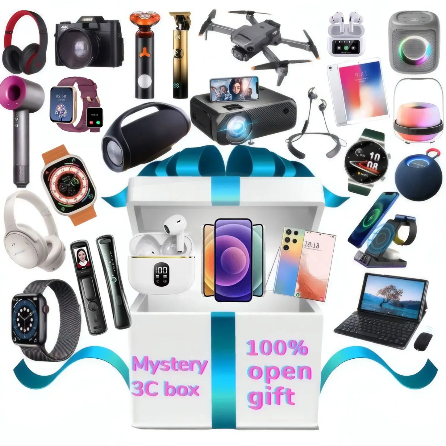 Surprise Explosion Box by Mystery Box Electronics for All Special Occasions Exclusive for Consumer Electronics