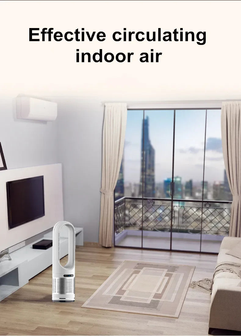 46 Inch Fan Hot And Cold Wind Smart Standing Fans Floor Fan For Home Tower Silent Remote Control Air Circulator Cooling Fan