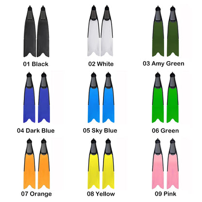 Modular Freediving Fins Long Blade Flippers PP Interchange Foot Pocket Impulse Professional Divers Spearfishing Free Diving Fin