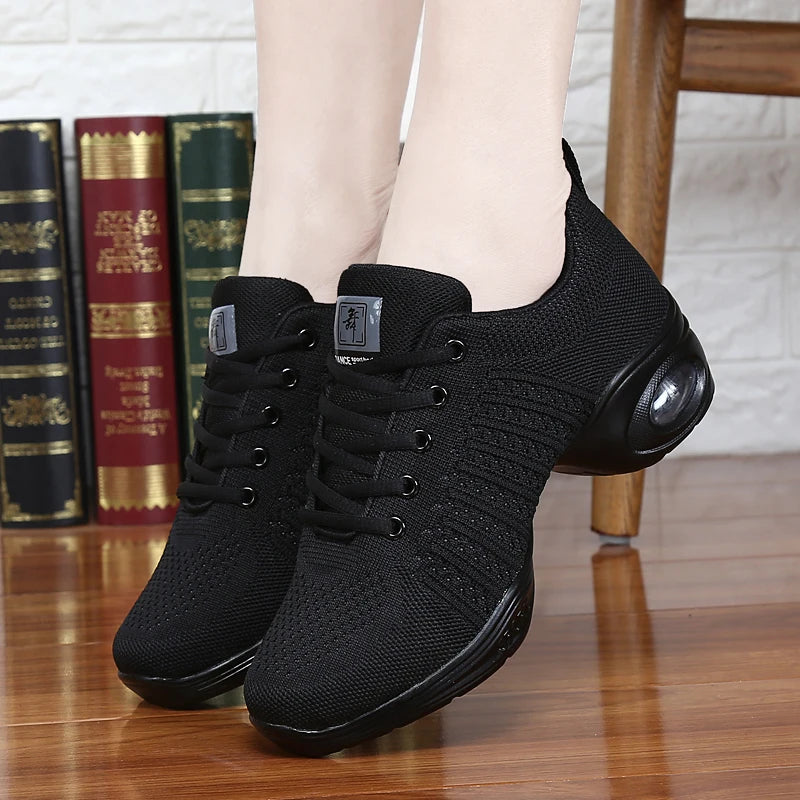 Height Increasing Mesh Zapatos Deportivos Lace-up Casual Walking Style Shoes Platform Dance Sports Shoe Women Ladies Sneakers