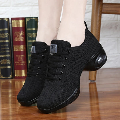 Height Increasing Mesh Zapatos Deportivos Lace-up Casual Walking Style Shoes Platform Dance Sports Shoe Women Ladies Sneakers