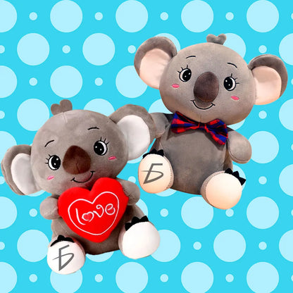 20/30cm Adorable Koala Plush Toy - Cute Australian Cartoon Animal Stuffed Animal with Tie.