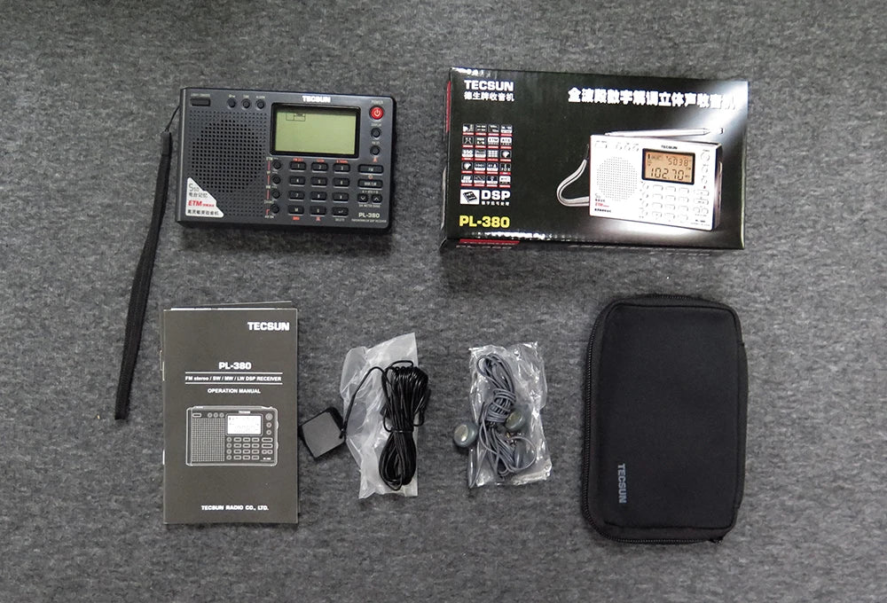 Tecsun PL-380 DSP professional Radio FM/LW/SW/MW Digital Portable Full Band Stereo Good Sound Quality Receiver PL380