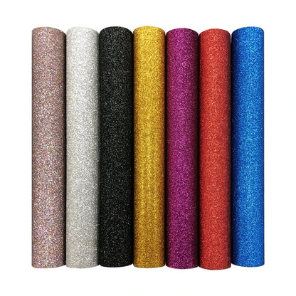 Vinyle Pu Thermocollant Textile Glitterflex ultra Vinyl Roll for Printing Washable 24 in Htv Glitter Heat Transfer Vinyl