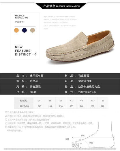 Suede Leather Man Loafers Luxury 2021 Casual Shoes For Men Boat Shoes Handmade Men Slipon Driving Shoes Male Moccasins Zapatos99