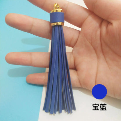 Length 10 cm Leather Tassel Artificial Leather Fringe for Festival Hangings Lantern Bag Bracelet Accessaries