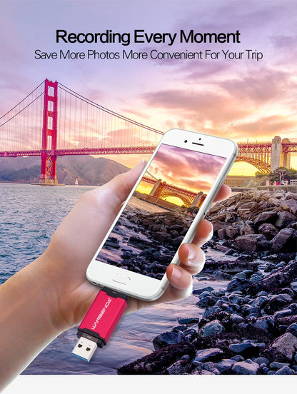 WANSENDA 128GB TYPE C USB 3.0 Flash Drive Pen Drive 32GB 64GB 256GB 512GB High Speed Pendrive for HUAWEI TYPE-C Mobile/PC