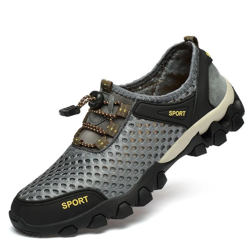 YF Spring New Breathable  High-Top Job Shoes Men's Trendy All-Match Black Leather Shoes Casual Men's Board   Shoes