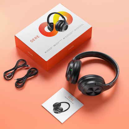 QERE E80 Wireless Headphones Active Noise Cancelling 40mm Speaker 25dB ANC