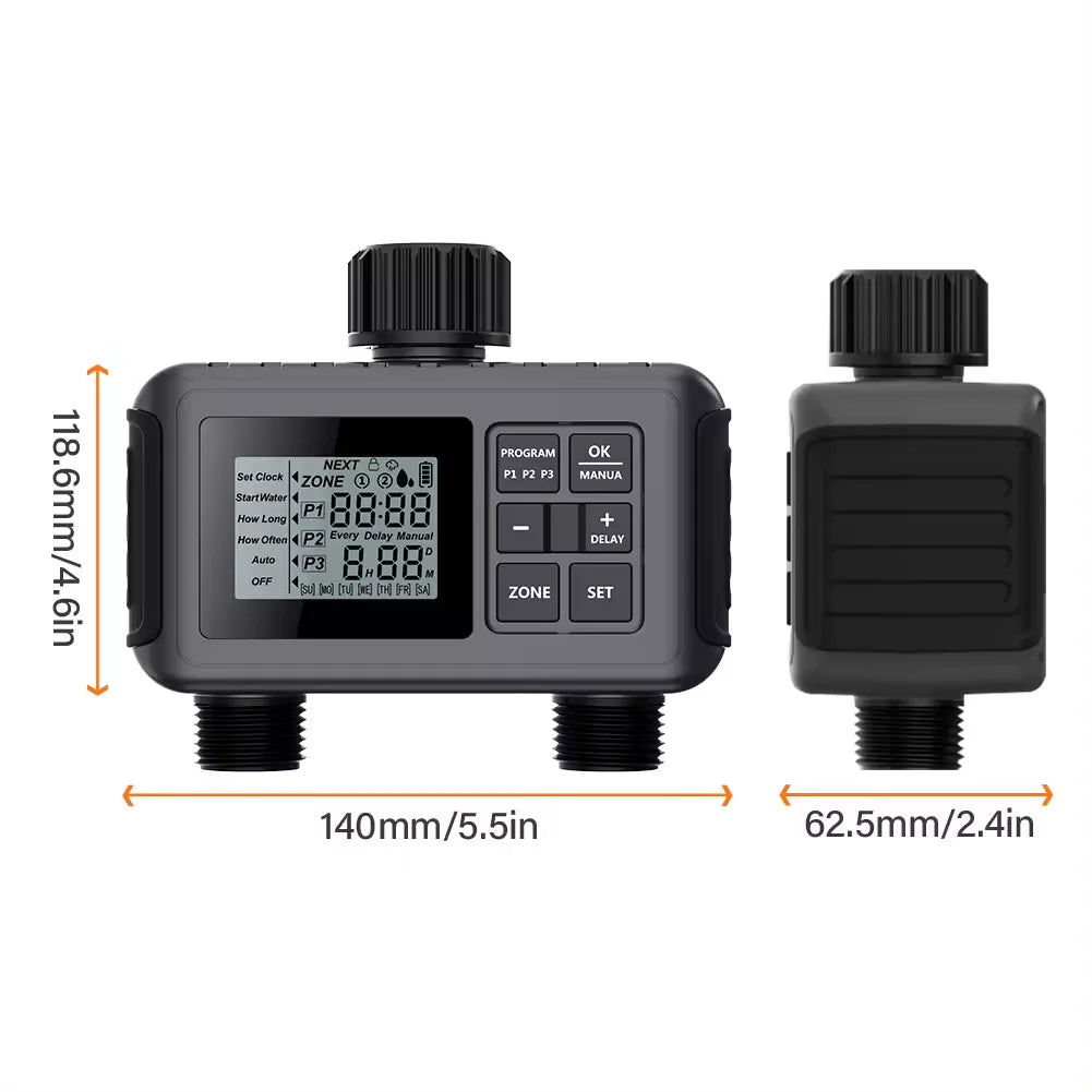Smart Digital Drip Irrigation Controller Garden Watering Timer for Greenhouse Lawn Diaphragm Structure by PDG ibma