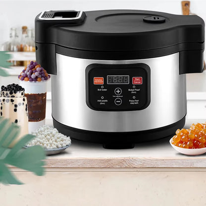 XEOLEO Commercial 12L Large Capacity Tapioca Pearl Cooker Automatic Pearl Pot Boiling Sago Machine for Milk Tea Shop Kitchen