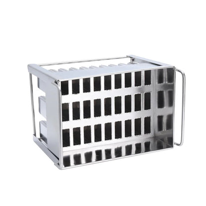 Snack Maker 30 Cavities 304 Stainless Steel Mold Ice Popsicle Models Ice Lolly Maker Ice Cream Mold for Juicer Machine
