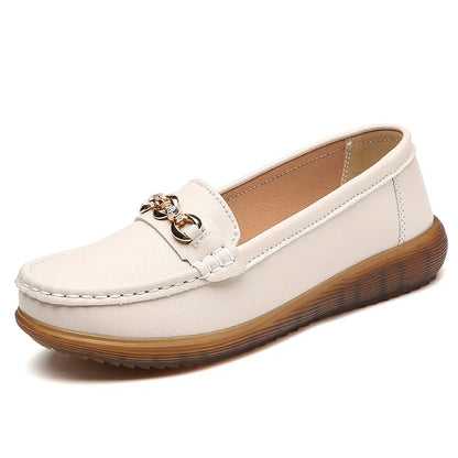 Autumn New Style Shallow Mouth Flat Shoes for Women Slip-on Flats Versatile Soft-Soled Comfortable Shallow Women's Shoes