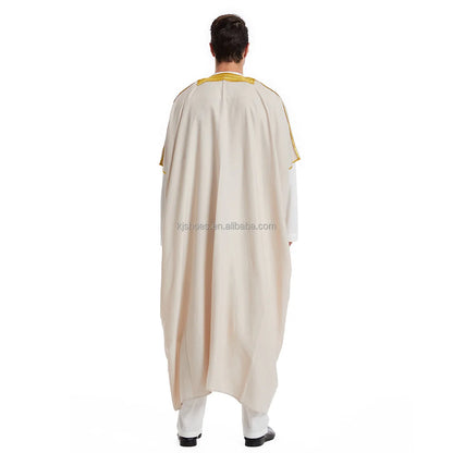 2027 NEW KJ Wholesale Fast Shipping Saudi Arabic Bisht for Men Breathable XXL Jubbah for Muslim Men Bisht Dress ODM for Winter