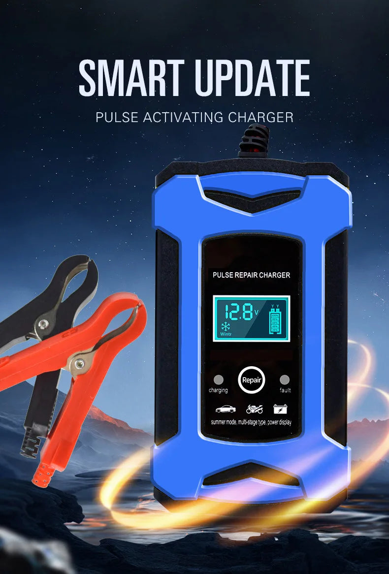 Latest Trending 12V 6A Automatic Smart Electric Battery Charger for Motorcycles and Cars-Dropshipping Product