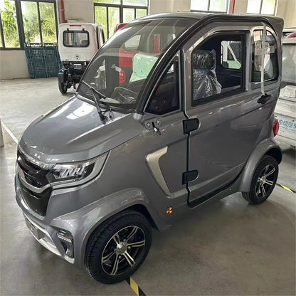 Factory Wholesale 2000W Small New Energy Adult Vehicle Low-Speed Four-Wheel Electric Car Three Seats Urban Commute 45km/h