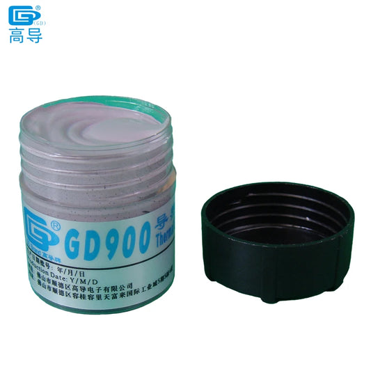 2 Pieces Net Weight 30 Grams Gray High Performance GD900 Thermal Conductive Grease Paste Plaster Heat Sink Compound Can Packing by PDG ibma