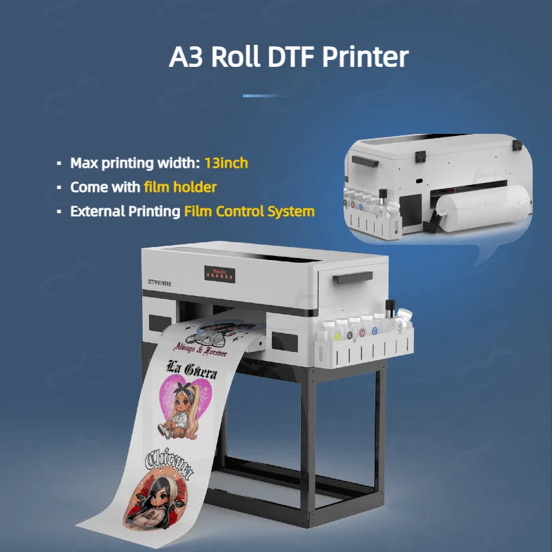 New XP1 Pro Full-Automatic DTF Printer Kit | A3 Compact Desktop Heat Transfer Machine for T-Shirts & Hoodies | Beginner-Friendly