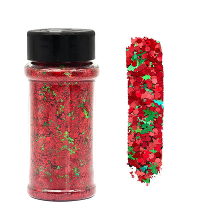 2 oz Hexagon Large Chunky Glitter Set Snowball Cosmetics Make up Nail  Crafts Shaker Bottle Free Shipping US Stock