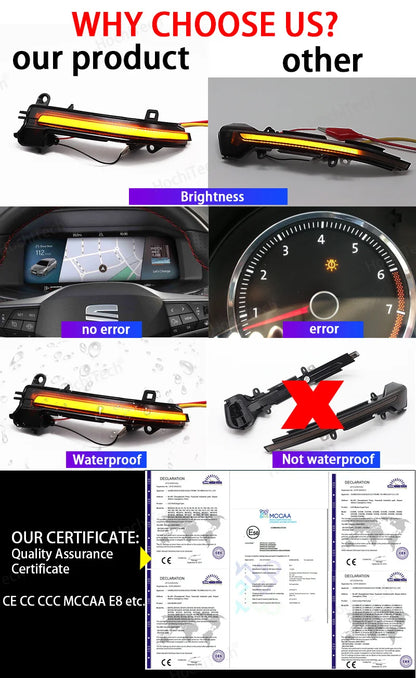 Dynamic Turn Signal Light For Mercedes Benz C E S GLC W205 X253 W213 W222 V Class W447 Flowing Water Blinker Flashing Light