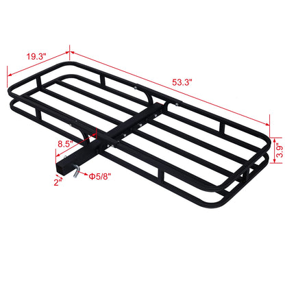 US Stock Universal Heavy Duty Steel Luggage Cargo Carrier Platform Basket Rear Cargo Rack for SUV