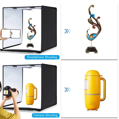 Factory Price 60cm PULUZ Photo Studio Light Box Portable 60 X 60 X 60 cm Light Tent 36W Photography Tent Kit with 6  Backdrops