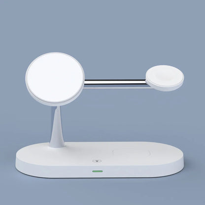 Five-in-One Smart 3 Chip Wireless Charger 15W Fast Charging for Multiple Mobile Devices at the Same Time