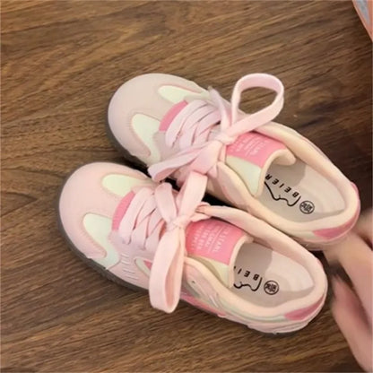2026 Summer New Niche Versatile Sports White Shoes Mesh Breathable Casual Board Shoes Fashion German Training Women Shoes