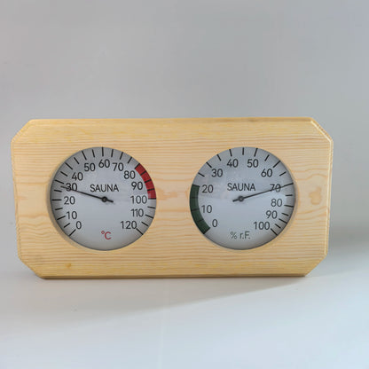Harvia Sauna Wooden Hygrometer Thermometer Wall Mounted Sauna Hygrometer Sauna Accessories