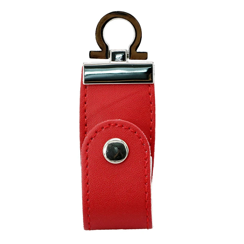Pendrive 256GB USB Flash Drive Leather with Metal Keychain 64GB 32GB 8GB Business Usb Memories Disk 128GB Pen Drive Memory Stick