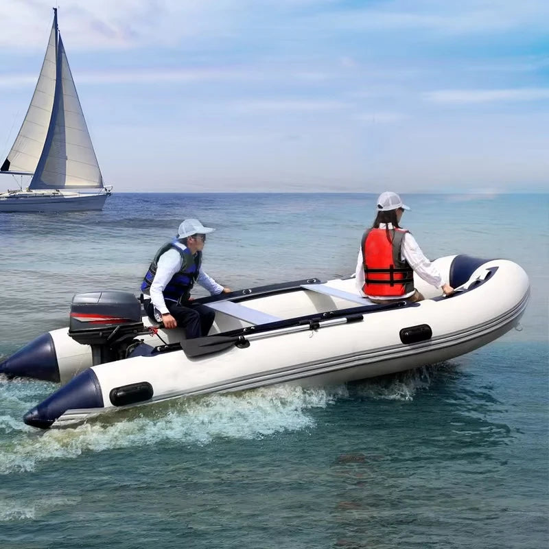 Latest Design  Kayak Fishing Boat with Motor Factory Inflatable Boat with air Deck Floor Inflatable Boats for CE Certification