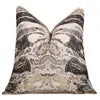 24" 22" 20" 18" Throw Pillow Covers Luxury Jacquard Marble Cushion Cover Brown Sliver Modern Decorative Pillow Cover