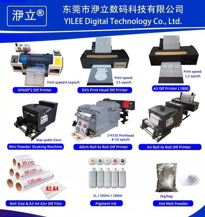 13"x19" Dtf Curing Oven A3+ Hotmelt Powder Dryer Baker Machine With Fume Extractor for Epsn L1800 1390 L18050 Dtf Printer
