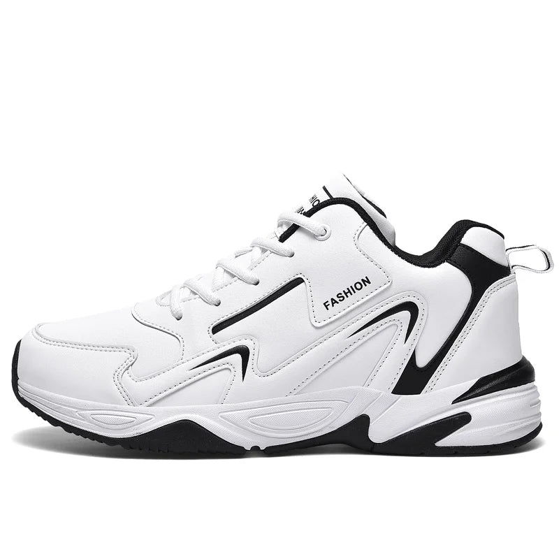 High Quality Men's Casual Sneakers Breathable Mesh Cloth Upper Elasticity Anti-Slip High-Top Sole Comfortable Walking Shoes