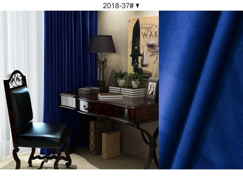 High Shading Velvet Blackout Curtain For Bedroom Insulating Modern Style Windows Living Room Curtain Home Decoration Custom Made