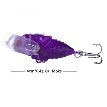 4cm/6.4g  Swing Finishg Cricket Insect Bait Minnow Hard Lure Fishing Isca