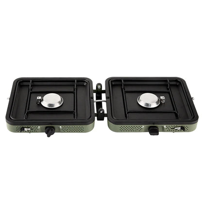 Vooma Customized 2-Burner Foldable Cooker Portable Mini Barbecue Grill for Outdoor Camping Gas Stove by Manufacturer