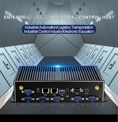 Industrial Mini PC Fanless Dual LAN 6x COM-RS232 Support 1x RS485 Intel I7-5500U Celeron J1900 SIM Slot Mini-PCIe Windows Linux