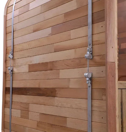New Arrival Modern Design Wooden  Outdoor Cube Sauna Cabin Red Cedar Wood Steam Sauna Room