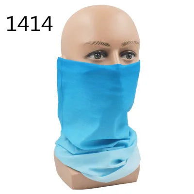 100% Polyester Solid color Microfiber Tubular Multifunction Motorcycle Scarf sports Headband Seamless Tube Bandanas Face Mask